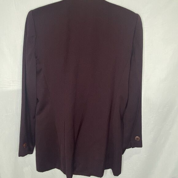 Vintage CASUAL CORNER 2 Piece Suit Set Skirt Blazer Petite 10 Womens 10P Purple - Picture 3 of 16
